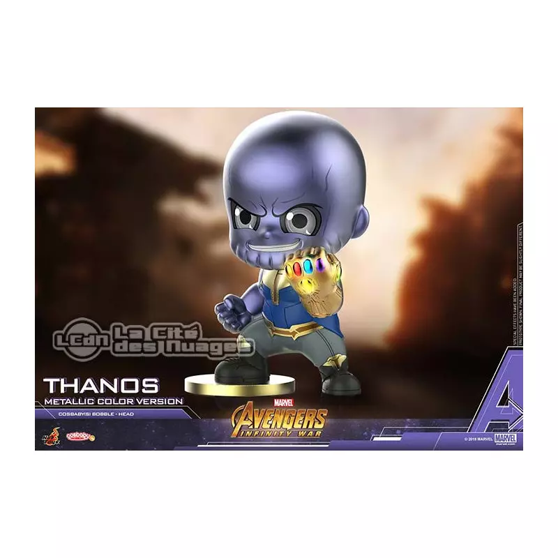 Hot Toys COSB505 Avengers Infinity War Thanos metallic Version Cosbaby (S) Bobble-Head Collectible