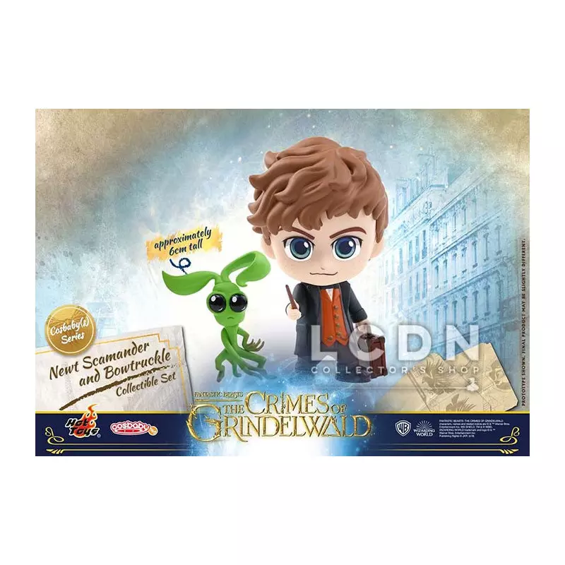 Hot Toys COSB516 Les Animaux Fantastiques 2 Norbet Dragonneau et Botruc Cosbaby (S) Collectible Set 10cm