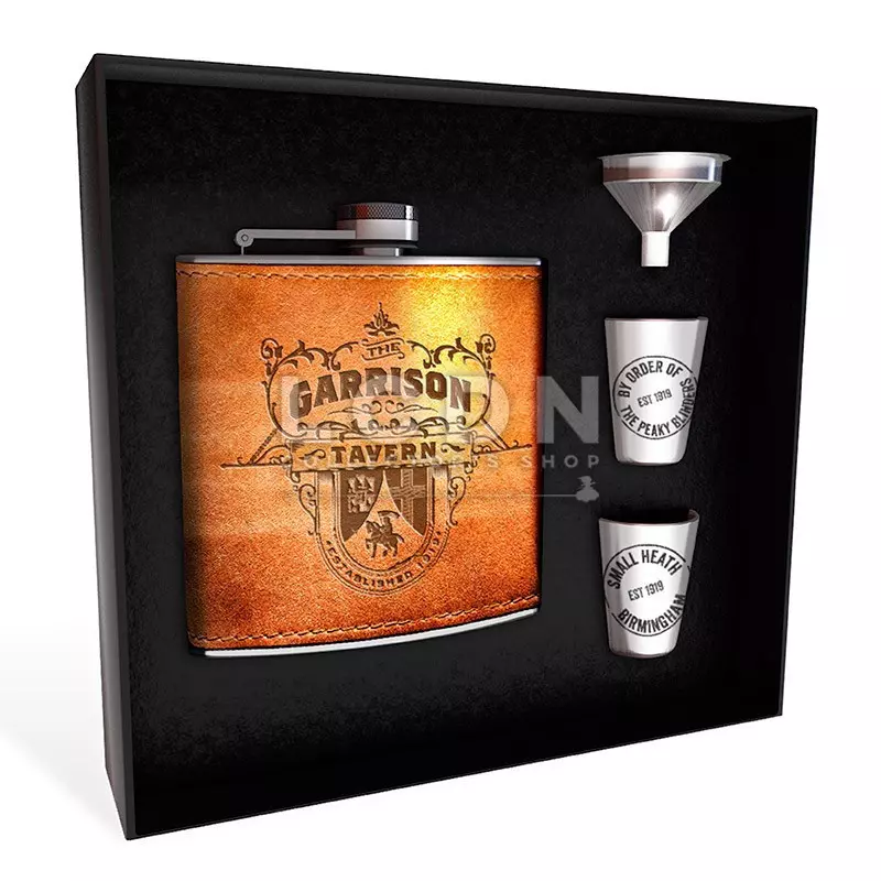 Peaky Blinders Set Hip flask + 2 shooters &quot;Garrison&quot;