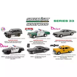 Hollywood Series 33 Set of 6 Cars (Beverly Hills 90210, Ventura, Wick, Drive...) 44930 1/64