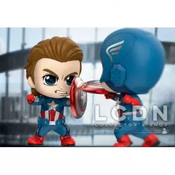 Hot Toys COSB658 Avengers Endgame Captain America vs Captain America Cosbaby (S) Bobble-Head Collectible Set