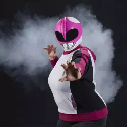 Mighty Morphin Power Rangers Réplique Casque 1/1 Lightning Collection Ranger Rose (Pink) (Modèle d'exposition avec défauts)