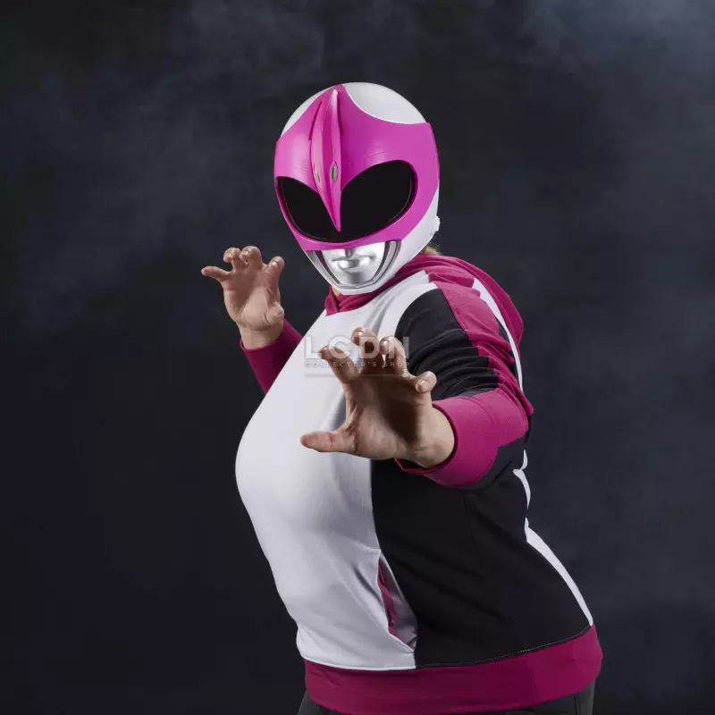 Mighty Morphin Power Rangers Réplique Casque 1/1 Lightning Collection Ranger Rose (Pink) (Modèle d&#039;exposition avec défauts)