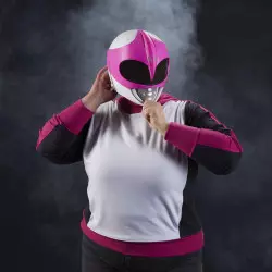 Mighty Morphin Power Rangers Réplique Casque 1/1 Lightning Collection Ranger Rose (Pink) (Modèle d'exposition avec défauts)