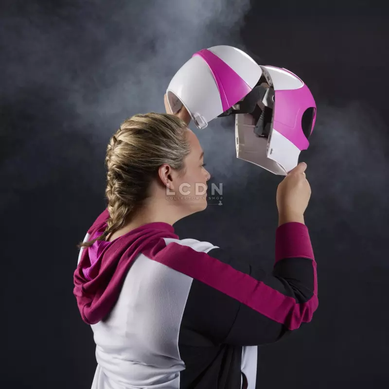 Mighty Morphin Power Rangers Réplique Casque 1/1 Lightning Collection Ranger Rose (Pink) (Modèle d&#039;exposition avec défauts)