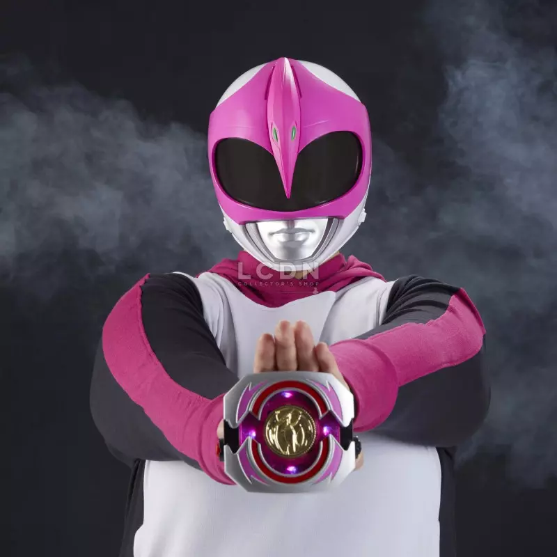 Mighty Morphin Power Rangers Réplique Casque 1/1 Lightning Collection Ranger Rose (Pink) (Modèle d&#039;exposition avec défauts)