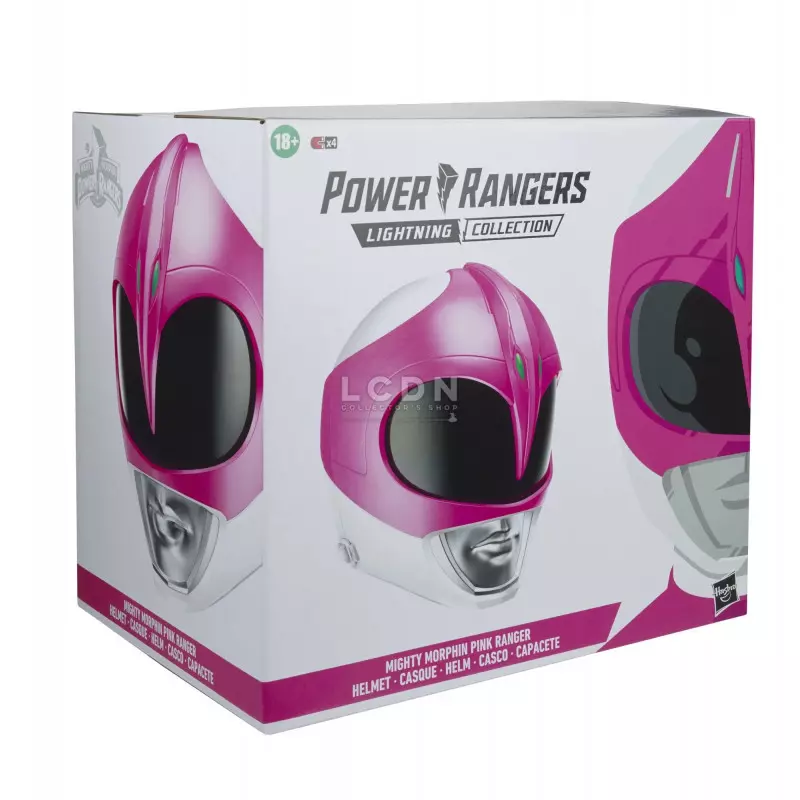 Mighty Morphin Power Rangers Réplique Casque 1/1 Lightning Collection Ranger Rose (Pink) (Modèle d&#039;exposition avec défauts)
