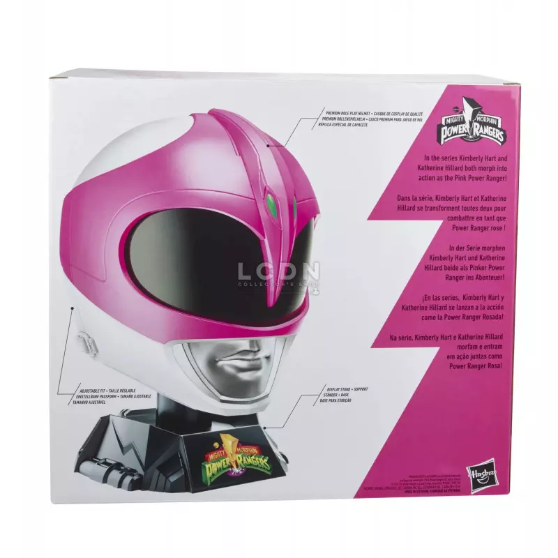Mighty Morphin Power Rangers Réplique Casque 1/1 Lightning Collection Ranger Rose (Pink) (Modèle d&#039;exposition avec défauts)