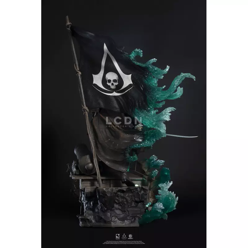Drapeau Assassin's Creed 4 Black Flag Logo Pirate 50 x 60 cm