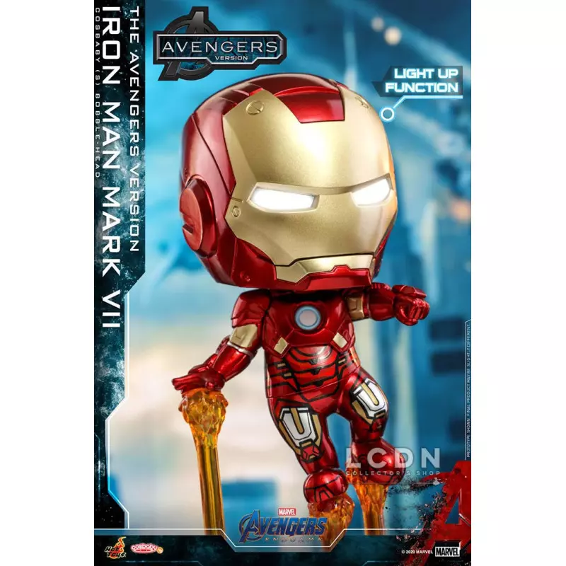 Hot Toys COSB782 Avengers Endgame Iron Man Mark VII Avengers Version Cosbaby (S) Bobble-Head 13cm