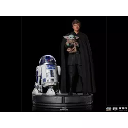 Star Wars The Mandalorian Legacy Replica Statue 1/4 Luke Skywalker, R2-D2, and Grogu 53cm