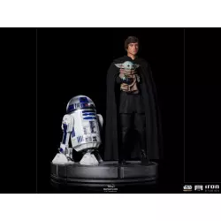 Star Wars The Mandalorian Legacy Replica Statue 1/4 Luke Skywalker, R2-D2, and Grogu 53cm