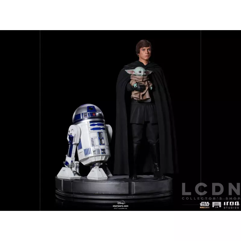 Star Wars The Mandalorian Legacy Replica Statue 1/4 Luke Skywalker, R2-D2, and Grogu 53cm