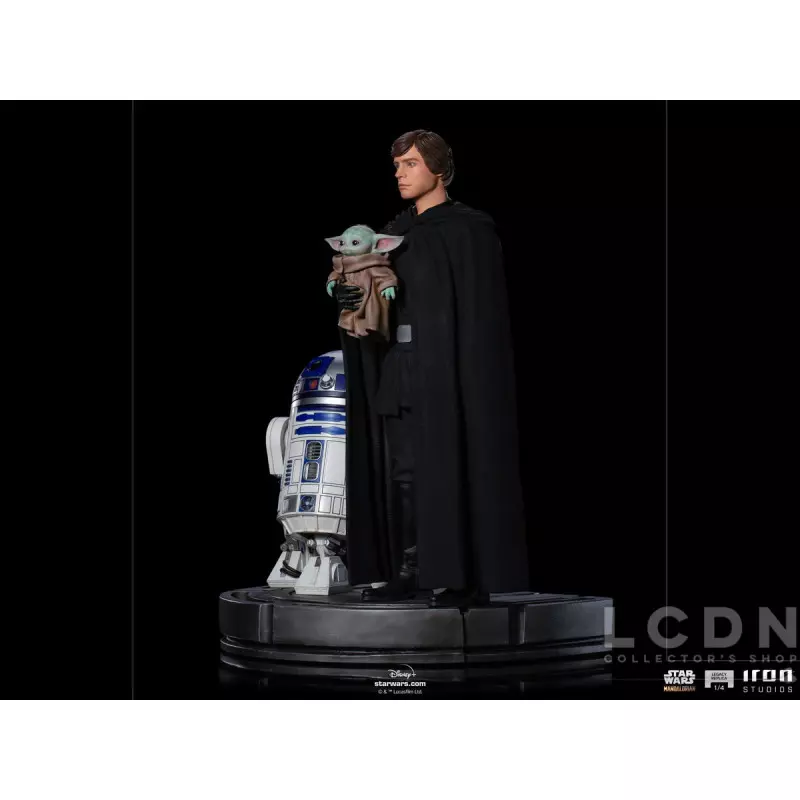 Star Wars The Mandalorian Legacy Replica Statue 1/4 Luke Skywalker, R2-D2, and Grogu 53cm