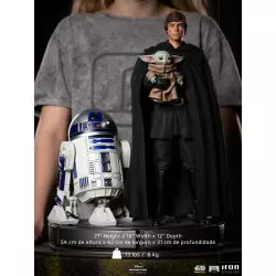 Star Wars The Mandalorian Legacy Replica Statue 1/4 Luke Skywalker, R2-D2, and Grogu 53cm