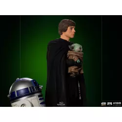Star Wars The Mandalorian Legacy Replica Statue 1/4 Luke Skywalker, R2-D2, and Grogu 53cm