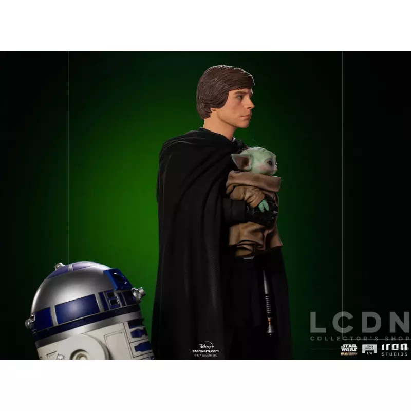 Star Wars The Mandalorian Legacy Replica Statue 1/4 Luke Skywalker, R2-D2, and Grogu 53cm