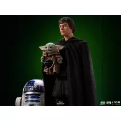 Star Wars The Mandalorian Legacy Replica Statue 1/4 Luke Skywalker, R2-D2, and Grogu 53cm