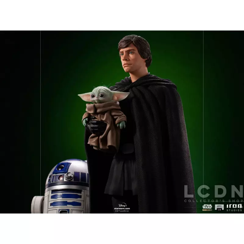 Star Wars The Mandalorian Legacy Replica Statue 1/4 Luke Skywalker, R2-D2, and Grogu 53cm