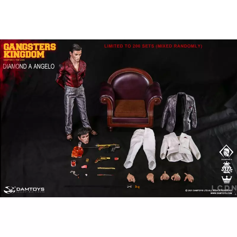 Gangsters Kingdom Collectible Action Figurine 1/6 Diamond A Angelo Damtoys GK023