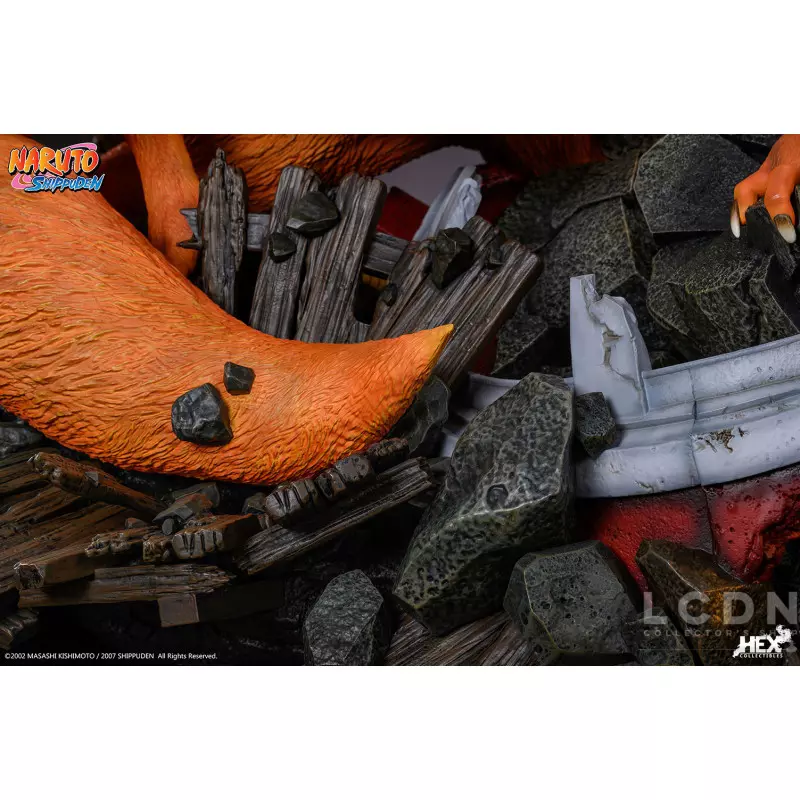 Naruto Shippuden Battle of destiny Statue Namikaze Minato vs Kurama HEX Collectibles 58cm