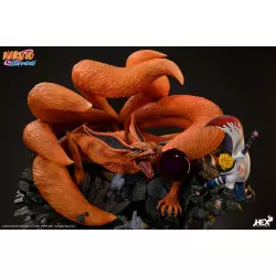 Naruto Shippuden Battle of destiny Statue Namikaze Minato vs Kurama HEX Collectibles 58cm