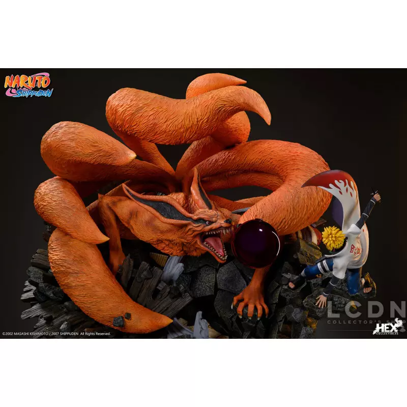 Naruto Shippuden Battle of destiny Statue Namikaze Minato vs Kurama HEX Collectibles 58cm