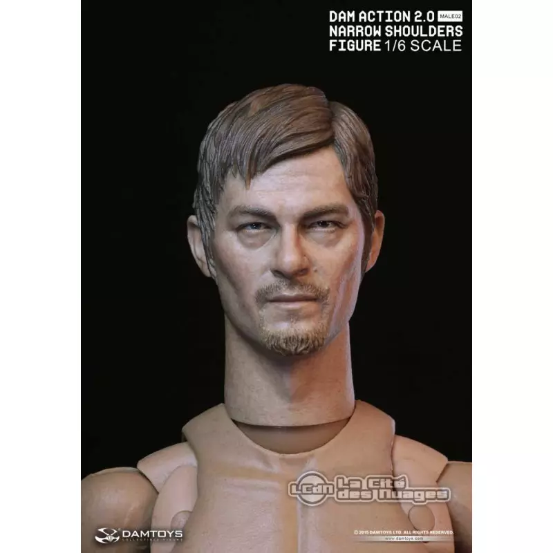 DAMTOYS 1/6 Action 2.0 Narrow Shoulders Body MALE02 with head 1/6