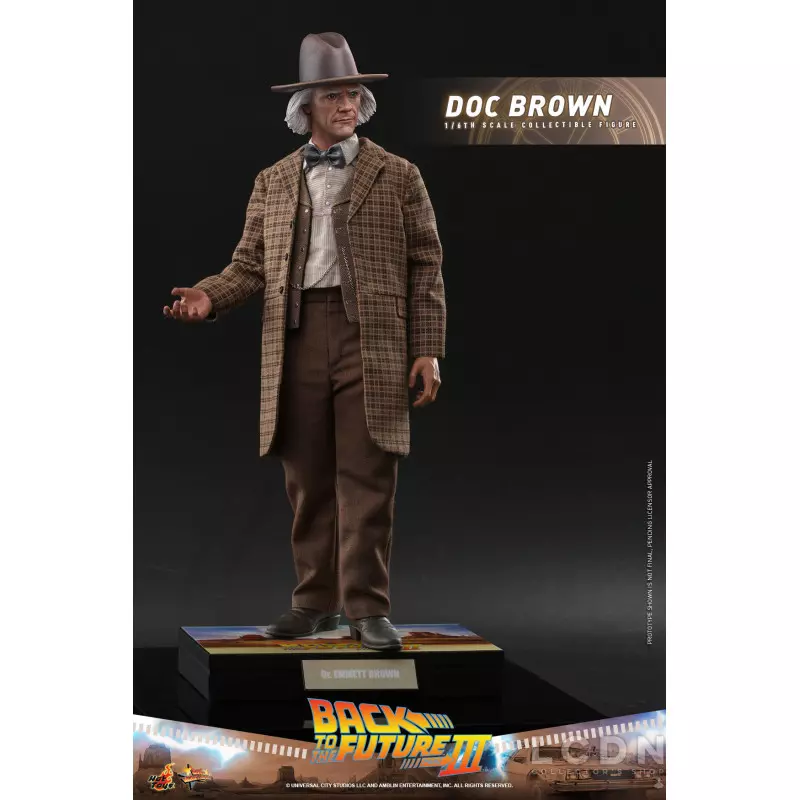 Hot Toys MMS617 Back to the Future Part III Collectible Action Figure 1/6 Doc Brown 31cm