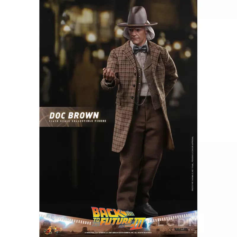 Hot Toys MMS617 Back to the Future Part III Collectible Action Figure 1/6 Doc Brown 31cm