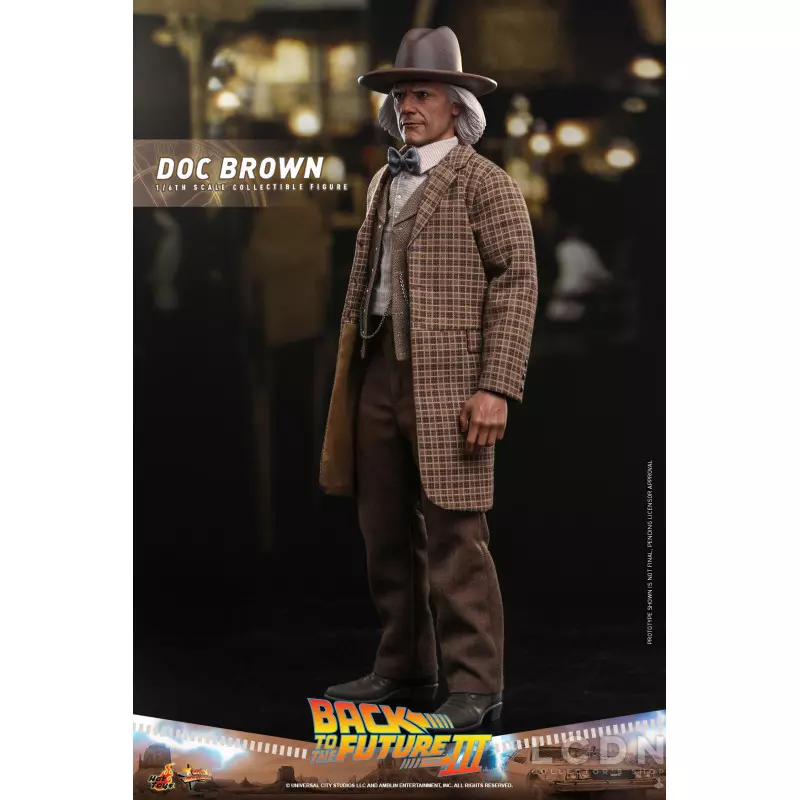 Hot Toys MMS617 Back to the Future Part III Collectible Action Figure 1/6 Doc Brown 31cm