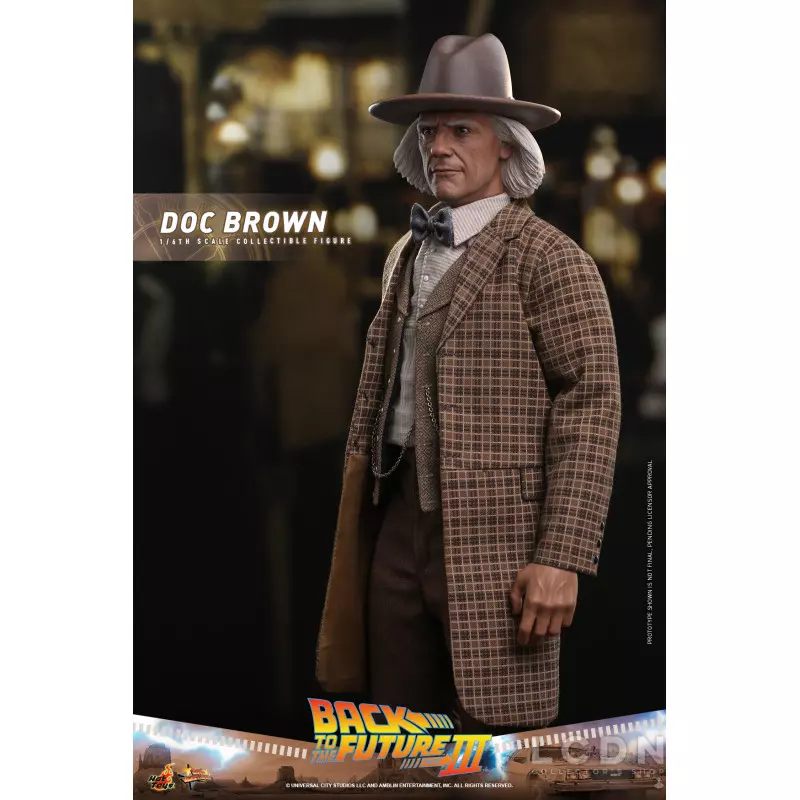 Hot Toys MMS617 Back to the Future Part III Collectible Action Figure 1/6 Doc Brown 31cm