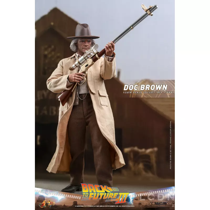 Hot Toys MMS617 Back to the Future Part III Collectible Action Figure 1/6 Doc Brown 31cm