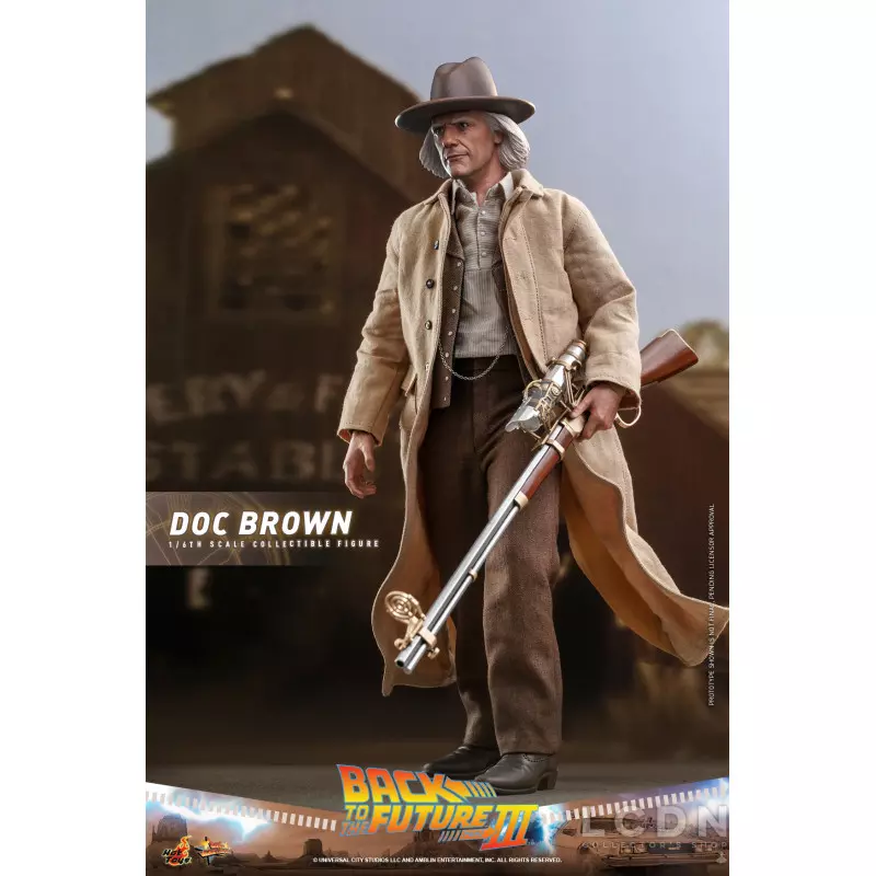 Hot Toys MMS617 Back to the Future Part III Collectible Action Figure 1/6 Doc Brown 31cm