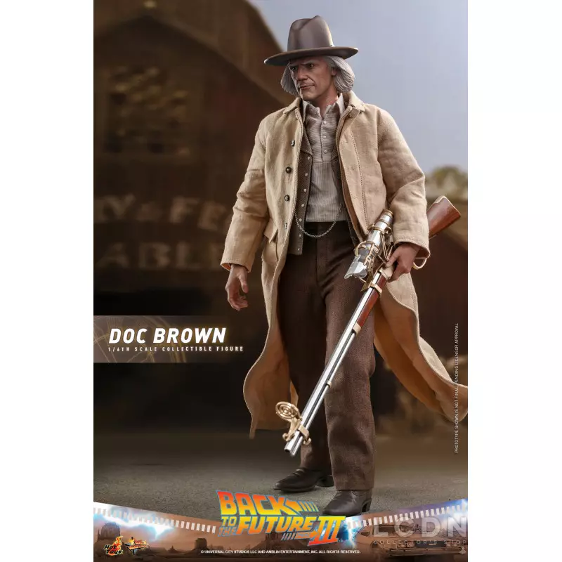 Hot Toys MMS617 Back to the Future Part III Collectible Action Figure 1/6 Doc Brown 31cm