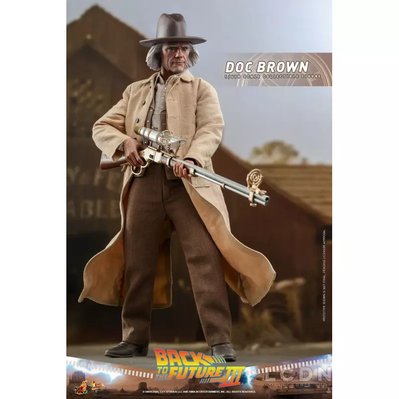 Hot Toys MMS617 Back to the Future Part III Collectible Action Figure 1/6 Doc Brown 31cm