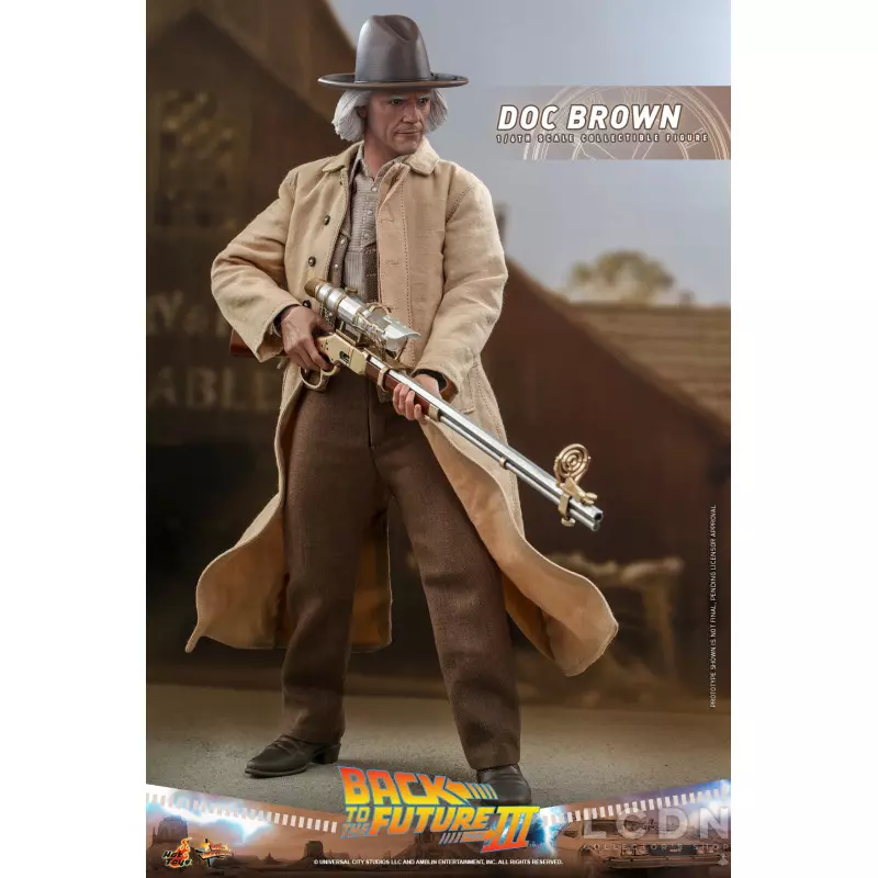 Hot Toys MMS617 Back to the Future Part III Collectible Action Figure 1/6 Doc Brown 31cm