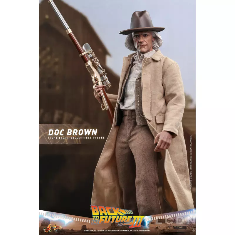 Hot Toys MMS617 Back to the Future Part III Collectible Action Figure 1/6 Doc Brown 31cm