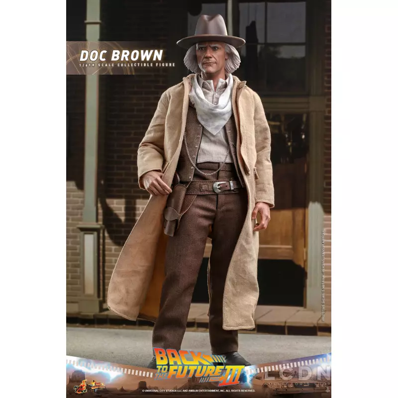 Hot Toys MMS617 Back to the Future Part III Collectible Action Figure 1/6 Doc Brown 31cm
