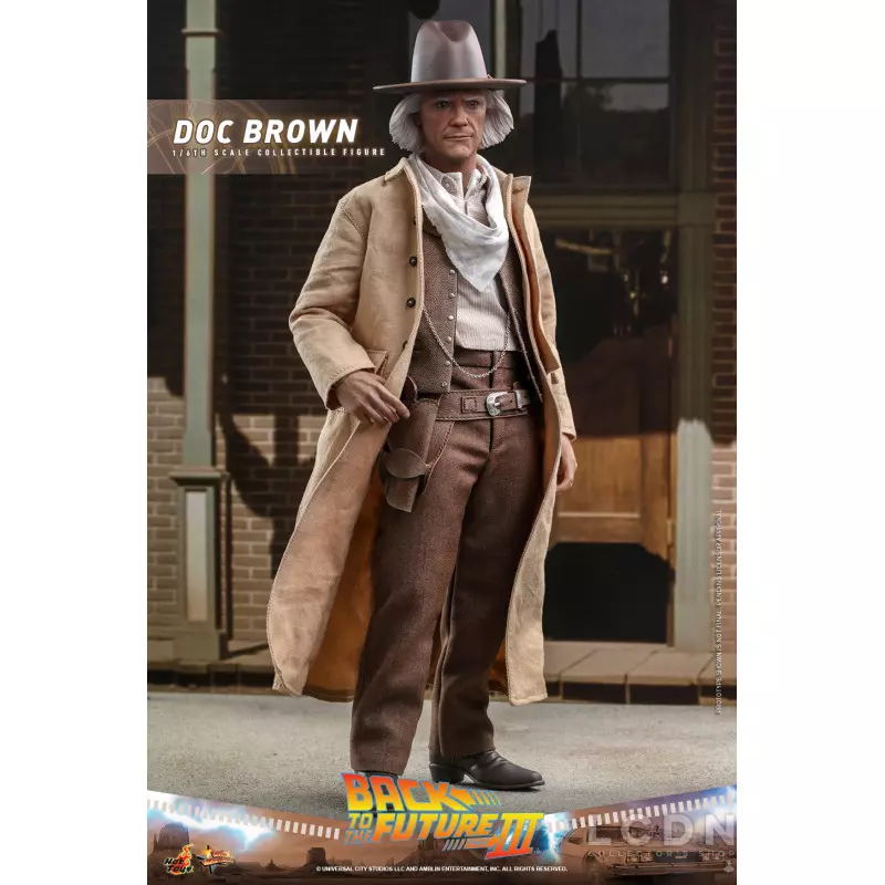 Hot Toys MMS617 Back to the Future Part III Collectible Action Figure 1/6 Doc Brown 31cm