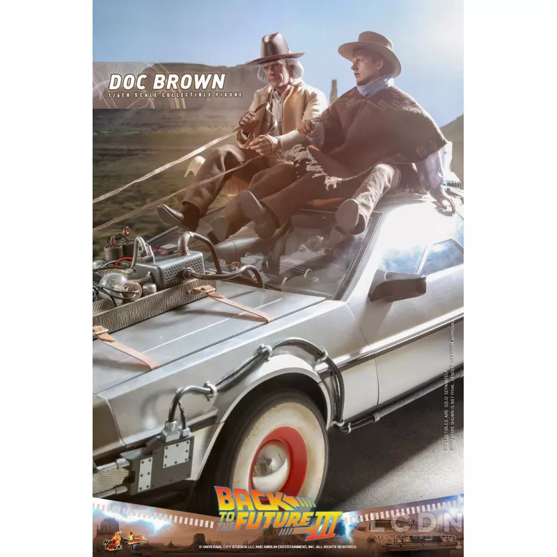 Hot Toys MMS617 Back to the Future Part III Collectible Action Figure 1/6 Doc Brown 31cm