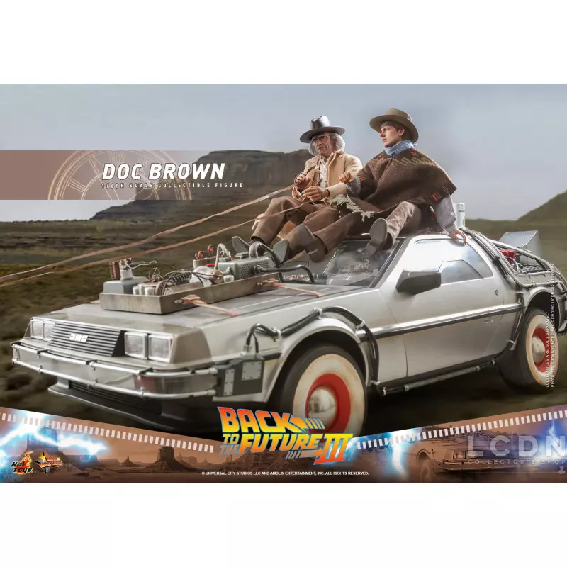 Hot Toys MMS617 Back to the Future Part III Collectible Action Figure 1/6 Doc Brown 31cm