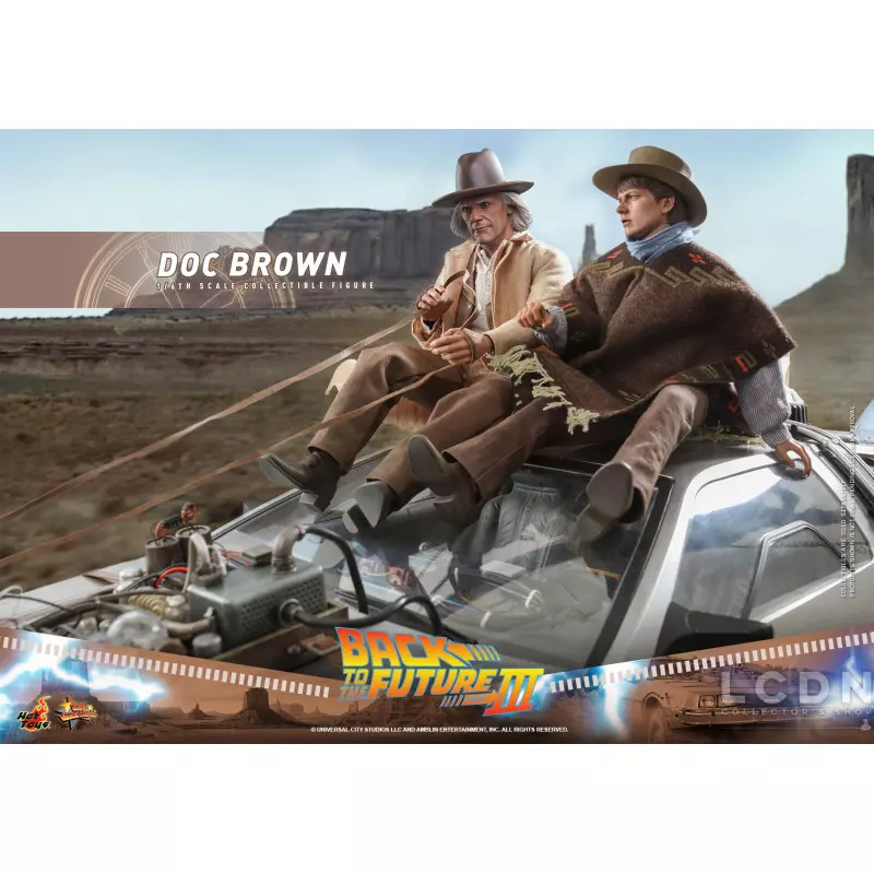 Hot Toys MMS617 Back to the Future Part III Collectible Action Figure 1/6 Doc Brown 31cm
