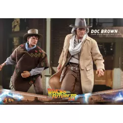 Hot Toys MMS617 Back to the Future Part III Collectible Action Figure 1/6 Doc Brown 31cm