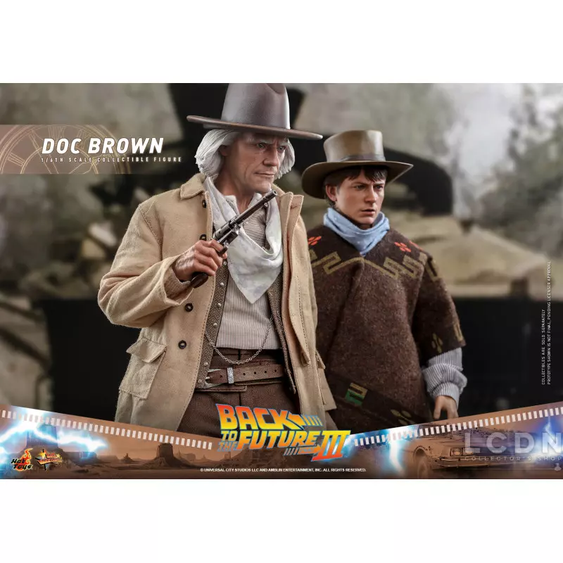 Hot Toys MMS617 Back to the Future Part III Collectible Action Figure 1/6 Doc Brown 31cm