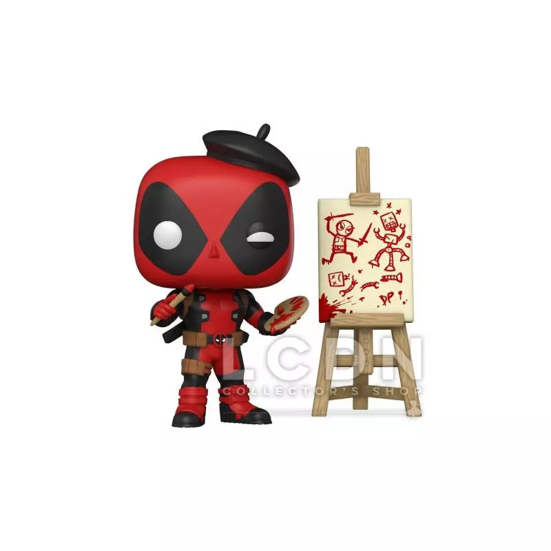 Deadpool POP! Marvel Deadpool as French Painter US Exclusive Special Edition N°887