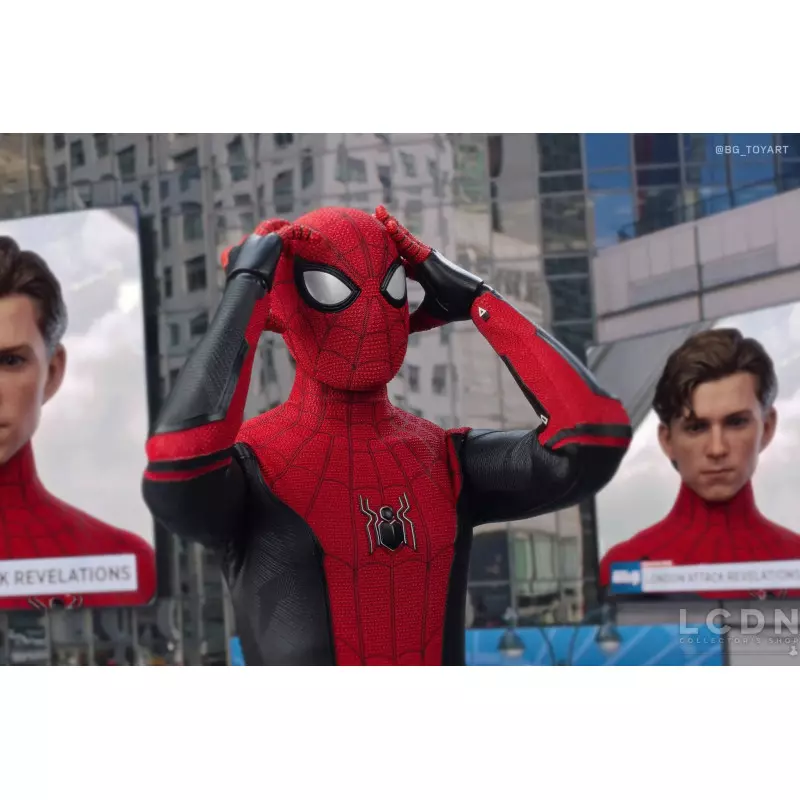Hot Toys MMS542 Spider-Man: Far From Home Spider-Man Upgraded Suit Tom Holland 1/6 Collectible Figurine 28.5cm (Boite Scellé)