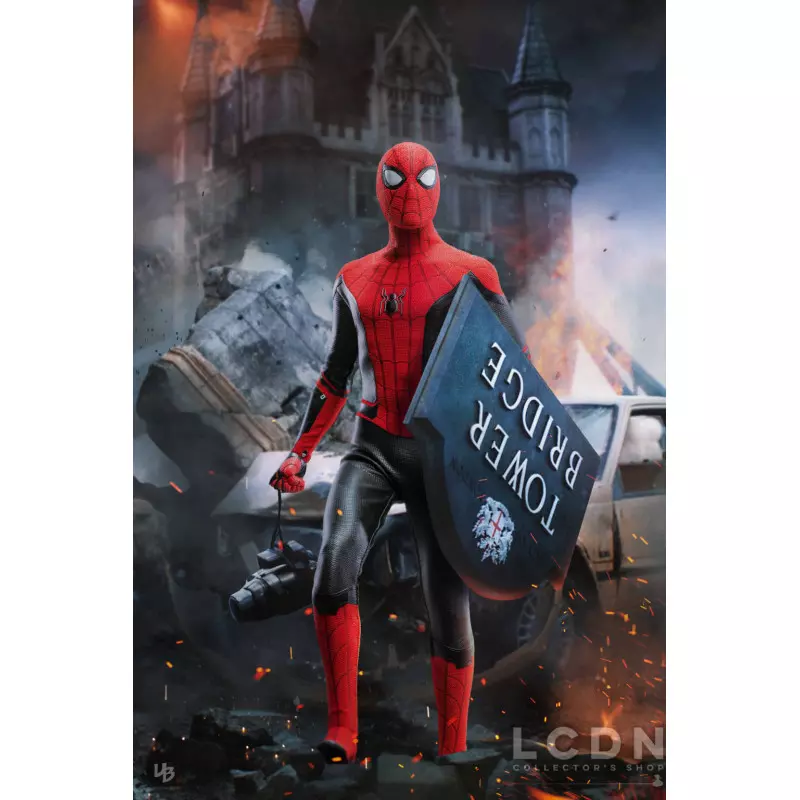 Hot Toys MMS542 Spider-Man: Far From Home Spider-Man Upgraded Suit Tom Holland 1/6 Collectible Figurine 28.5cm (Boite Scellé)