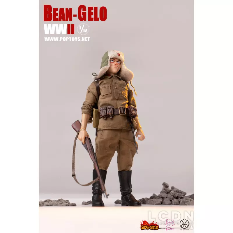 WWII Bean Gelo Action Figure 1/12 Sniper Zhuang POPTOYS BGS020