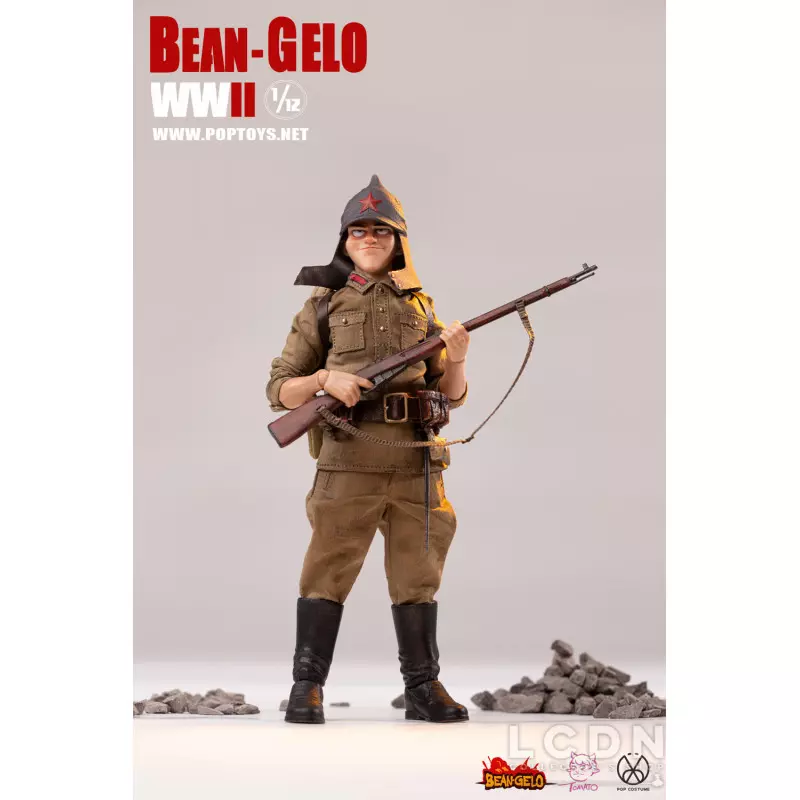 POPTOYS 1/12 Bean Gelo 第七弾 WW2 Bezov POPTOYS Bean-Gelo WWII Soviet Red Army Captain Bezov 1/12